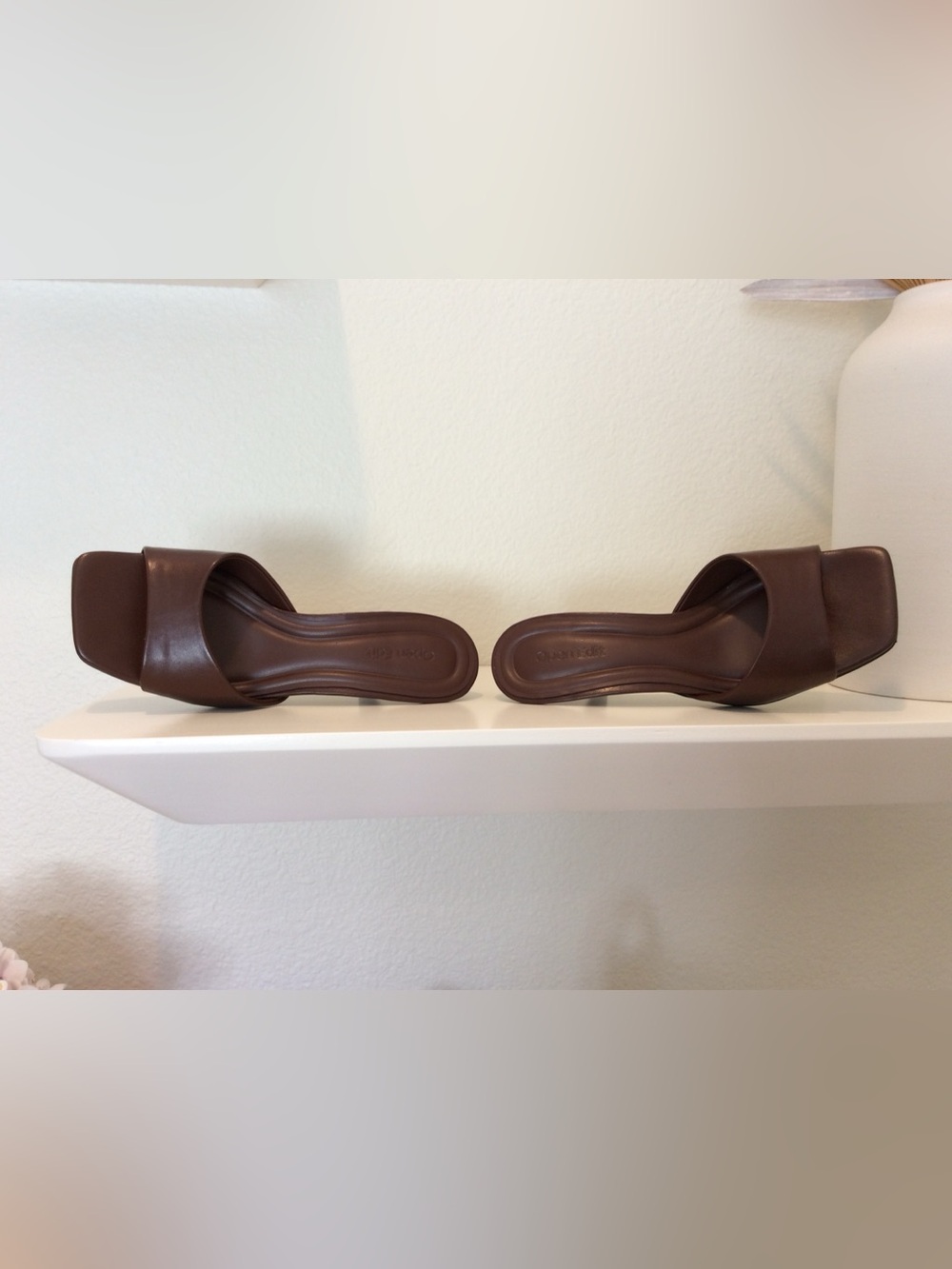 Open Edit Charlie Heel Slide Sandals in Brown - Size 5.5 - NWOT - Picture 5 of 12